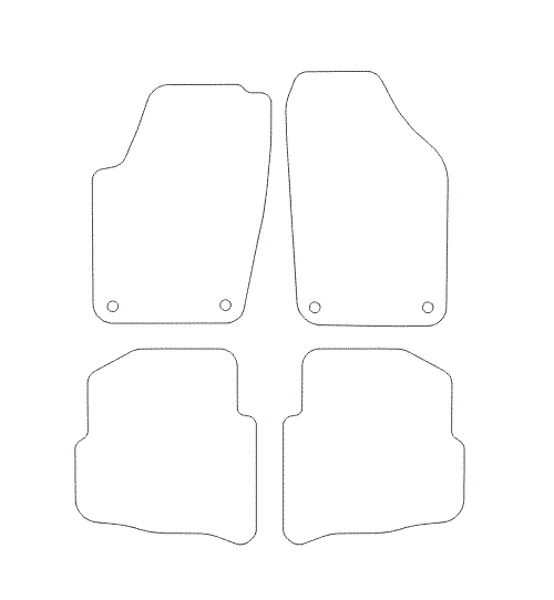 Volkswagen LHD Polo MK4 9N Car Mats